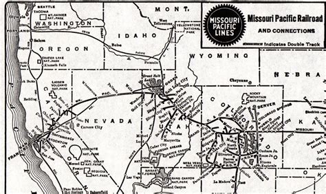 1940 Antique MISSOURI PACIFIC RAILROAD Map Vintage Railway Map | Etsy