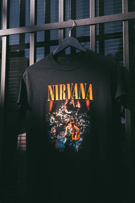 Official Nirvana Merch | Nirvana merch, Creative t shirt design ...