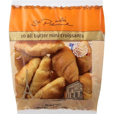 St. Pierre Croissants, All Butter, Mini (10 each) - Instacart