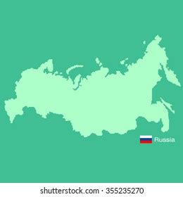 Russia Map Stock Vector (Royalty Free) 355235270 | Shutterstock