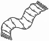 Woollen Scarf Colouring Pages Sketch Coloring Page sketch template