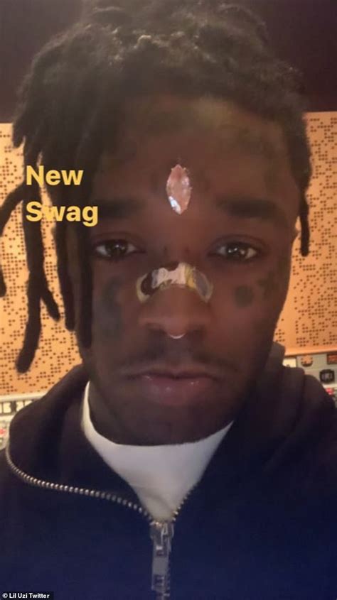 Rapper Lil Uzi Vert reveals fans RIPPED OFF diamond on his forehead ...