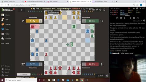 Solo Antichess World 4 Player Chess Championships Qualifier Arena #1 (Part 6 of 6) - Conclusion ...