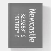 Newcastle NSW Latitude Longitude Paperweight | Zazzle