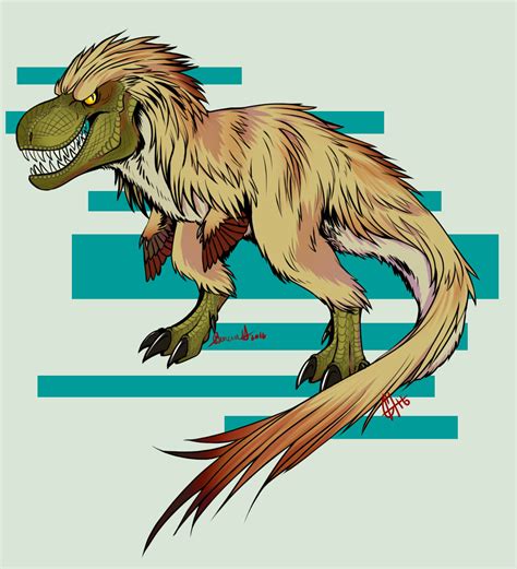 Feathered Tyrannosaur by MitziMonster on DeviantArt