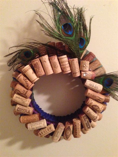 Cork wreath! | Cork wreath, Wreaths, Projects