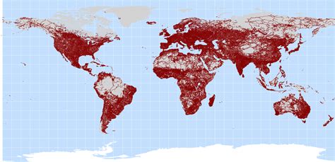 A Map of the World's Roads [OS] [3268x1581] : MapPorn