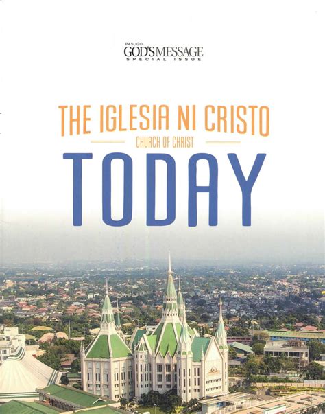 The Iglesia Ni Cristo Church Of Christ Today Pasugo God s Message ...