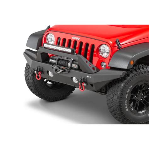 Quadratec Aluminum Brute Strength Winch Bumper for 07-18 Jeep Wrangler JK | Quadratec