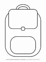 Back To School  Coloring Page Backpack Planerium sketch template
