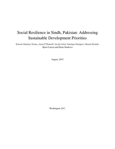 (PDF) Sindh Province’s Priority Environmental Problems