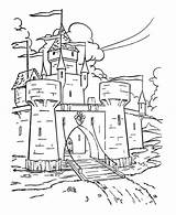 Wonderful Drawing Medieval Castle Coloring Page  Kids Play Color sketch template