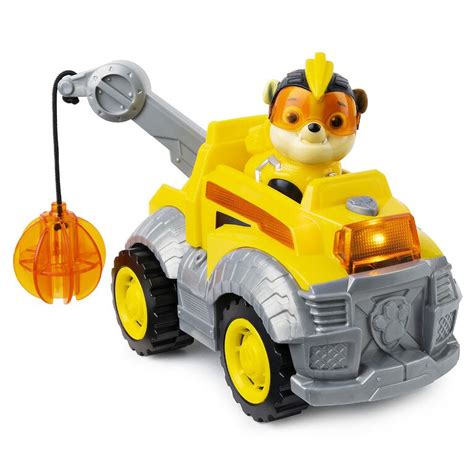 PAW Patrol, Mighty Pups Super PAWs Rubble's Deluxe Vehicle with Lights and Sound | Toys R Us Canada