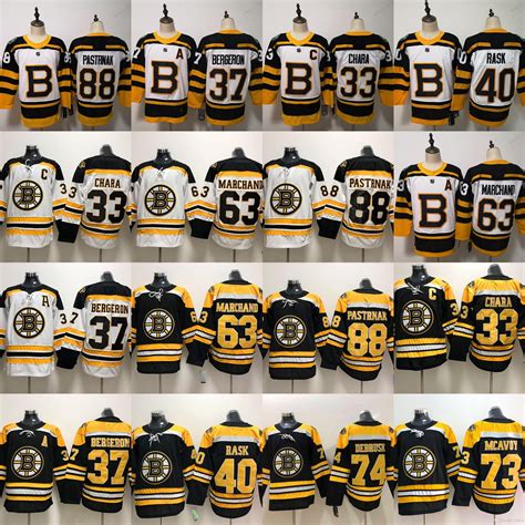 Buy Dropship Products Of Boston Bruins Charlie Mcavoy Hockey Jersey Jake DeBrusk Zdeno Chara ...