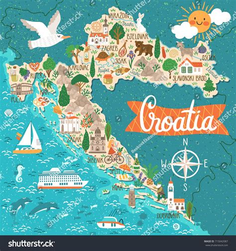 Croatia map – Artofit