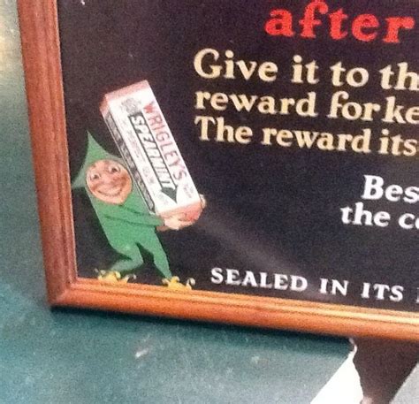 vintage advertising trolley sign Wrigleys gum | #1858023554