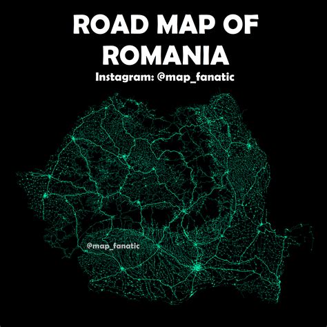 Map : Road map of Romania by OnddIE [4,166 x 4,166]. - Infographic.tv - Number one infographics ...