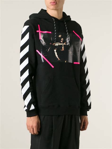 Off-white c/o virgil abloh 'New Caravaggio' Hoodie in Black for Men | Lyst