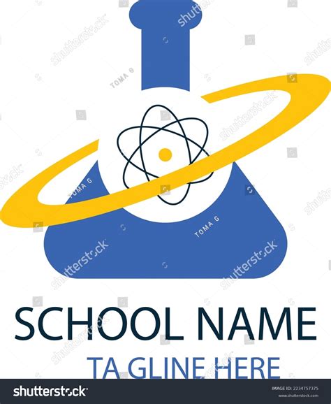 Science School Logo Design Vector Template Stock Vector (Royalty Free ...