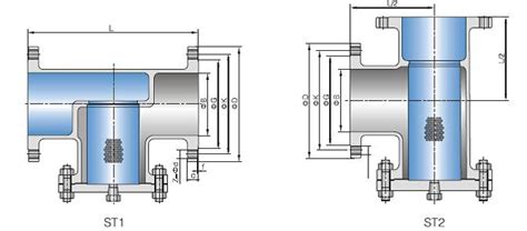 T Type Strainer, Welded, Carbon Steel, Fabricated Steel Flanged Ends T ...