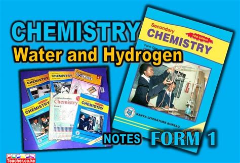 WATER AND HYDROGEN - FORM 1 CHEMISTRY NOTES - Teacher.co.ke