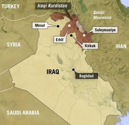 Map of Iraqi Kurdistan [Source: http://www.npr.org/ | Download Scientific Diagram