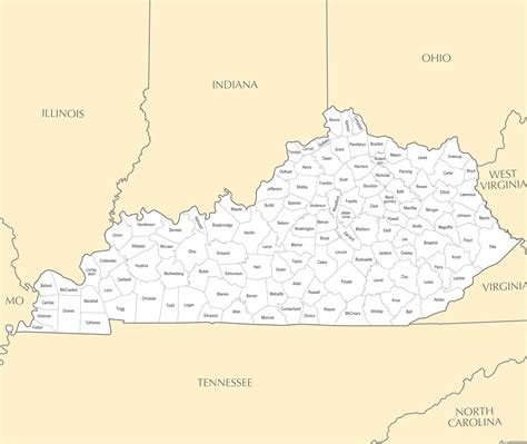 Printable Map Of Kentucky Counties - prntbl.concejomunicipaldechinu.gov.co