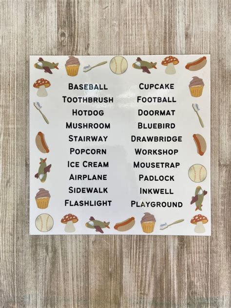 Spondee Word List Magnet Audiology Cheat Sheet Audiology - Etsy