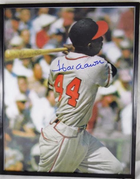 HANK AARON Autograph Photo Baseball Hall Of Fame 11" x 14" MLB Collectible (With images ...