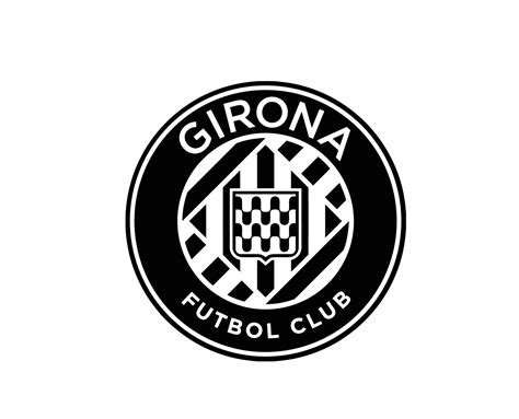 Girona Club Logo Symbol Black La Liga Spain Football Abstract Design ...