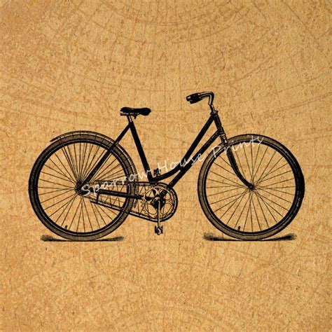 Bicycle Art Vintage Artwork Bike Wall Art Antique Artwork with