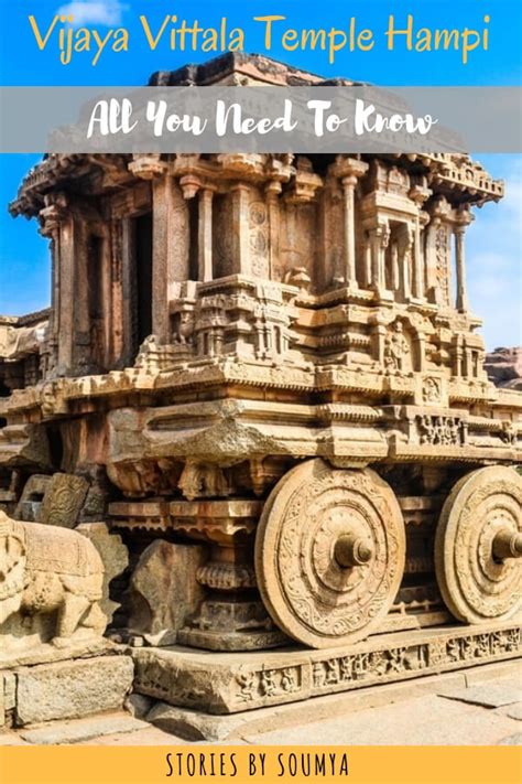 Vijaya Vittala Temple And The Musical Pillars Of Hampi - Stories by Soumya