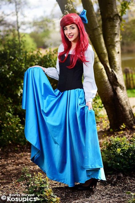 Ariel, the little mermaid princess Disney. Blue dress costume by ...