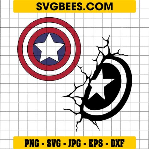 Captain America Shield SVG - SVGbees