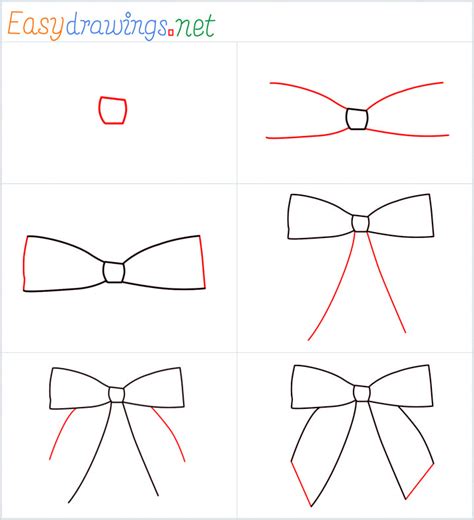 How To Draw A Christmas Bow Step by Step [6 Easy Phase & Video]