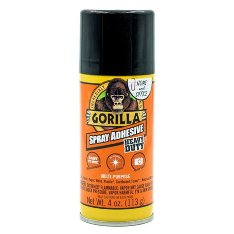 Gorilla Glue Clear Spray Adhesive Can, 4 Ounces - Walmart.com