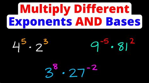 Rules For Combining Exponents