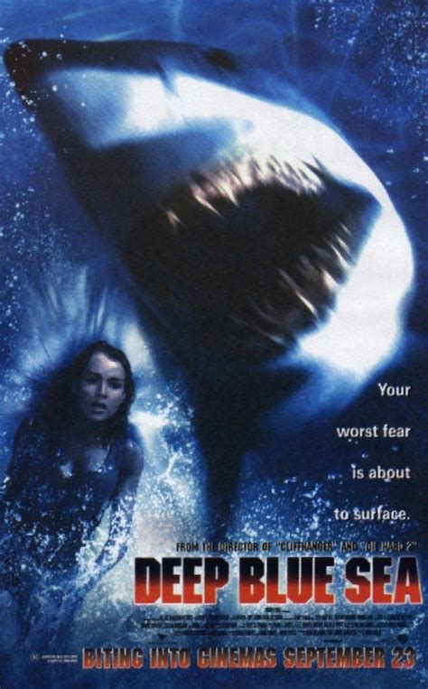 Deep Blue Sea (1999) - Poster BR - 573*850px