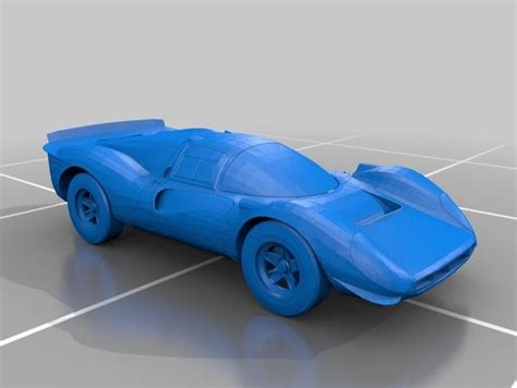 Model of a Ferrari 330 P4. It has no special scale and should be printable. If anything is wrong ...