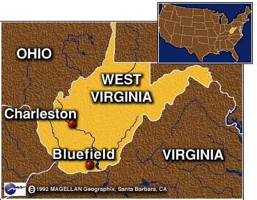 Bluefield, West Virginia - Map Locator