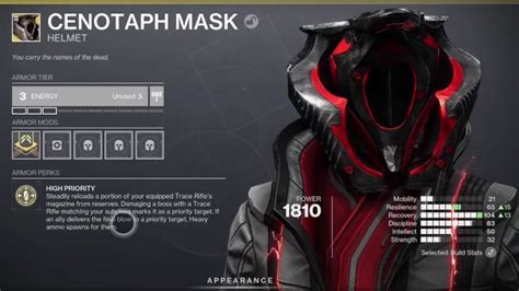 How To Get Cenotaph Mask in Destiny 2 (& Best Build)
