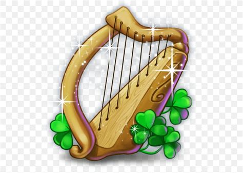 Celtic Harp Shamrock Symbol Republic Of Ireland, PNG, 631x583px, Celtic Harp, Game, Harp, Indian ...