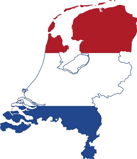 Flag map of Netherlands | Symbol Hunt