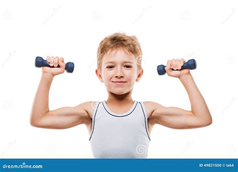 Strong Biceps. Athletic Body. Man Athlete Isolated White Background ...