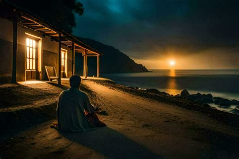 Night Meditation Stock Photos, Images and Backgrounds for Free Download