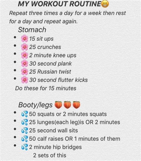 Pinterest: @danicaa ️ #fitnessbody | Daily workout plan, Workout ...