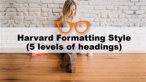 5 levels of headings harvard style - YouTube