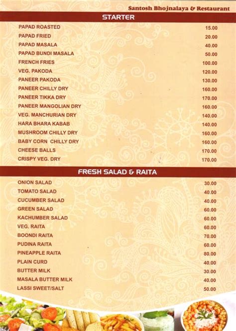 Gujarati Food Menu