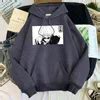 Jujutsu Kaisen Gojo Satoru Grey Graphic Hoodie Loose Fit Anime Street Clothing For Autumn ...