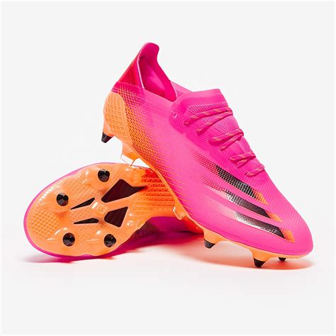 adidas X Ghosted.1 SG - Shock Pink/Core Black/Screaming Orange - Mens Boots | Pro:Direct Soccer